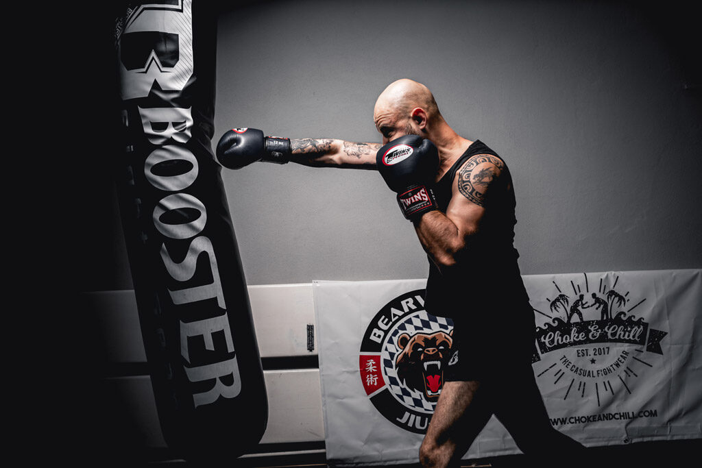 Boxtraining am Sandsack