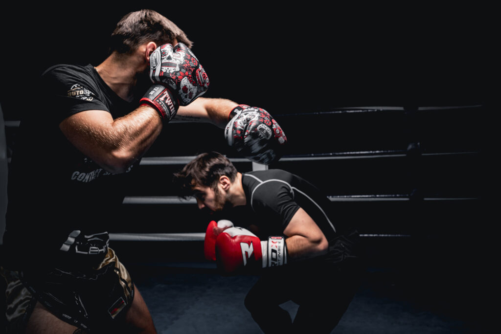 Sparring im Ring der Spartan Fighting Academy
