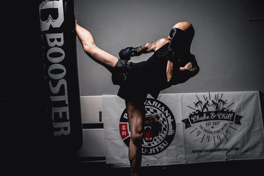 Highkick im K1-Training